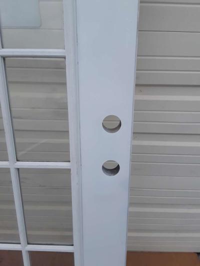 Nice White 15 Light Steel Door with HingesLeft Hand Swing - Thumbnail 4