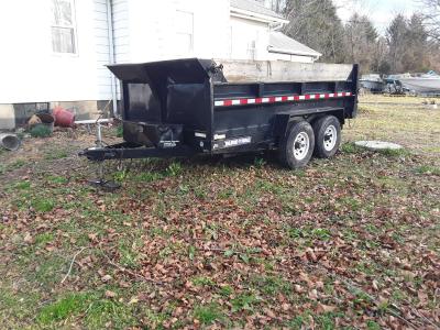 2018 sure track Dump  Trailer Tag along dual Rams  Alxes