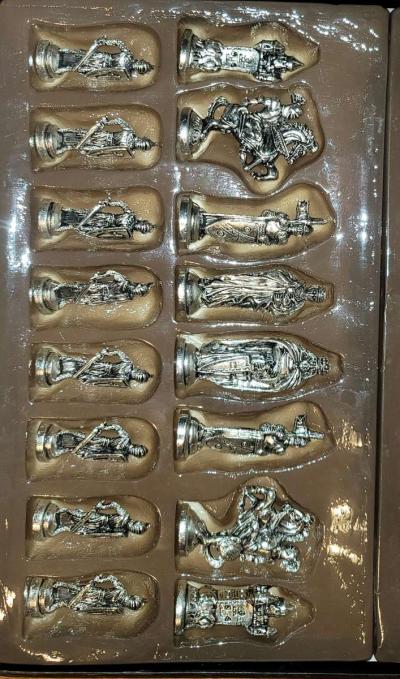 100 NEW Steel Chess Piece Set - Thumbnail 4