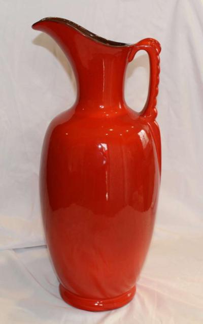 Vintage 17in Frankhoma Red Pitcher 77A - Thumbnail 3
