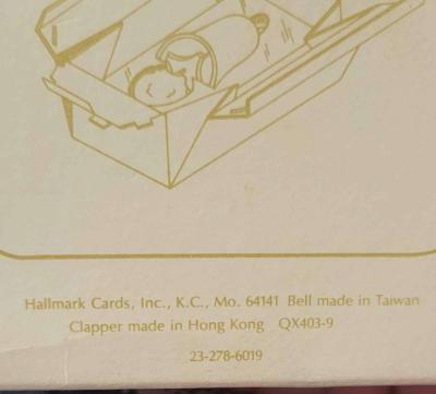 Hallmark Series 5 Ornament Bell Ringer from 1983 Teddy Bear - Thumbnail 3