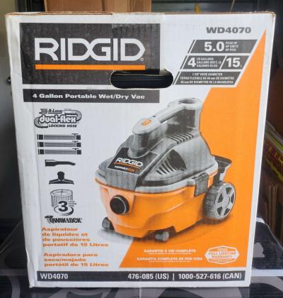 Ridgid Portable Wet Dry Vac - Thumbnail 2