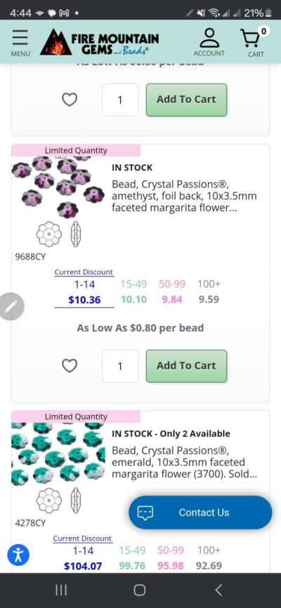 Swarovski 3700 flower 10mm lt amethyst - Thumbnail 2