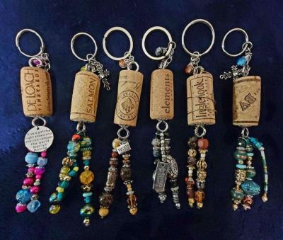 Cork keychains I made - Thumbnail 4
