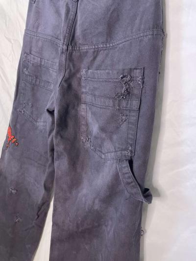 dark distressed jeans - Thumbnail 3