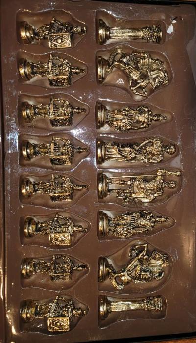 100 NEW Steel Chess Piece Set - Thumbnail 3