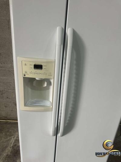 GE refrigerator side by side with ice and water dispenser - Thumbnail 2