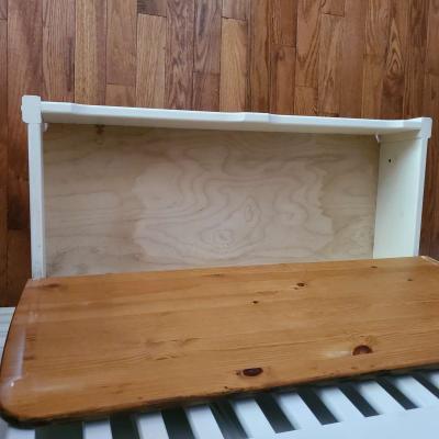 Wooden Bench W Storage - Thumbnail 5