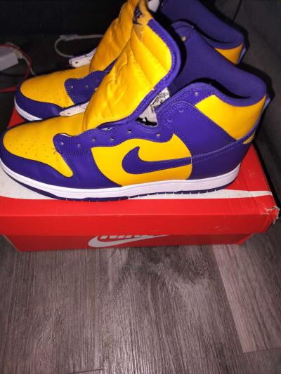 Nike Dunk High LAKERS - Thumbnail 4