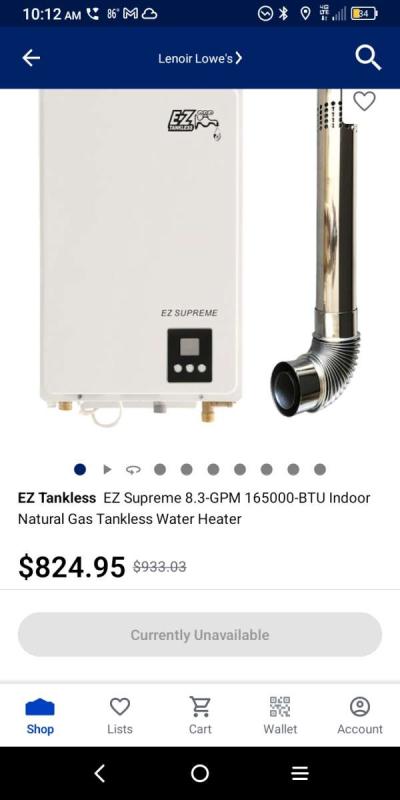 Tankless gas water heater - Thumbnail 2