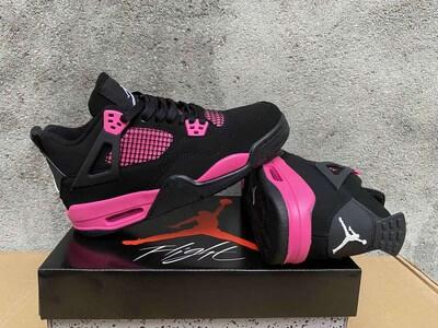 Jordan 4s Pink Thunder Custom - Thumbnail 3