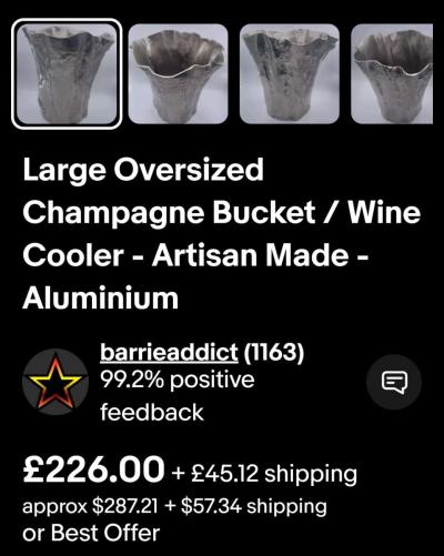 Vintage Metal Tree Trunk Vase or Other Display - Thumbnail 6