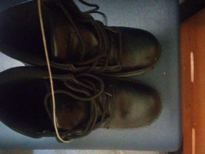 black steel toe winger boots - Thumbnail 4