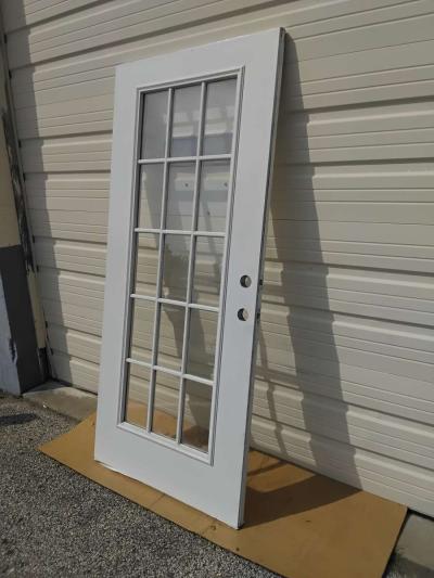 Nice White 15 Light JeldWen Door Hinges 36 X 80 LH Swing - Thumbnail 3