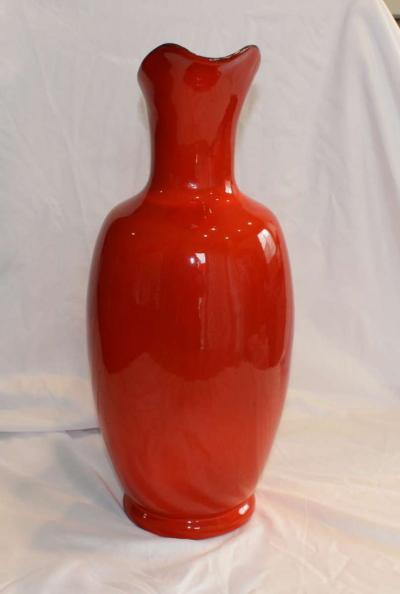 Vintage 17in Frankhoma Red Pitcher 77A - Thumbnail 4