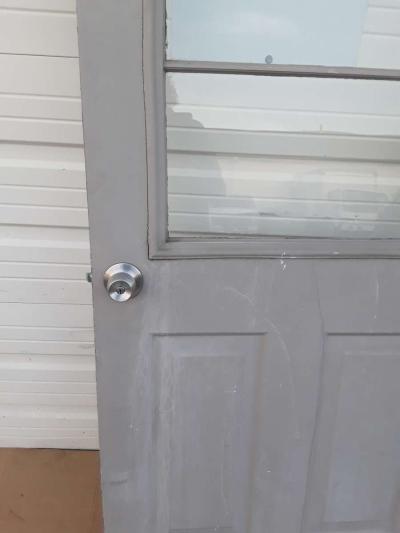 Nice Light Gray Entryway Steel Door with Glass 32 X 80 RH - Thumbnail 5