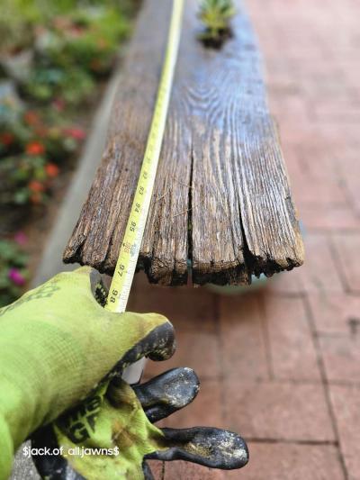 Reclaimed oak board bench 1839 - Thumbnail 5