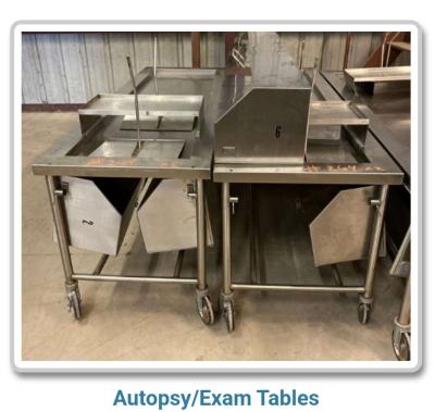 Autopsy exam tables - Thumbnail 2