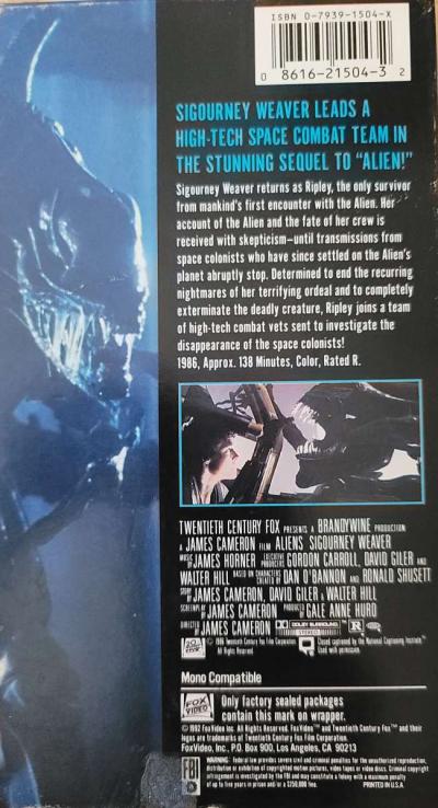 Aliens VHS movie cheap - Thumbnail 3
