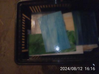 stained  glass big and small peice