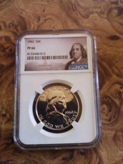 Three NGC Graded Franklin Silver Half Dollars - Thumbnail 3