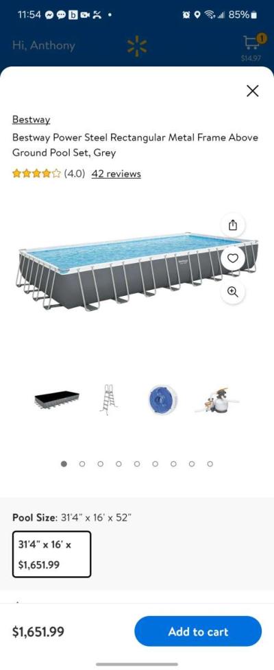Bestway Power Steel 31ft Metal Frame Pool - Thumbnail 6