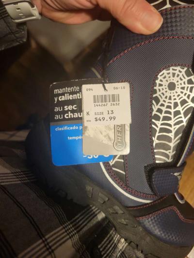 SpiderMan boy size 13 boots - Thumbnail 5