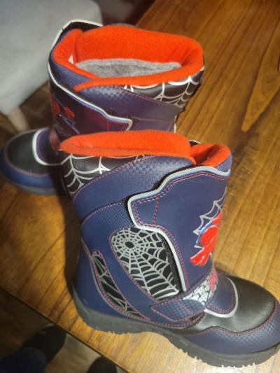SpiderMan boy size 13 boots - Thumbnail 2