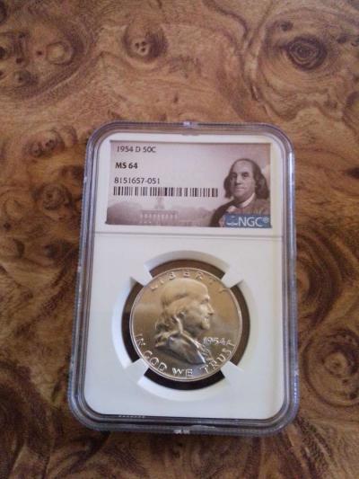 Three NGC Graded Franklin Silver Half Dollars - Newark, California