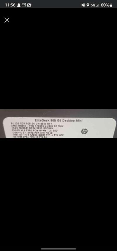 HP EliteDesk G6 Mini PC - Thumbnail 3
