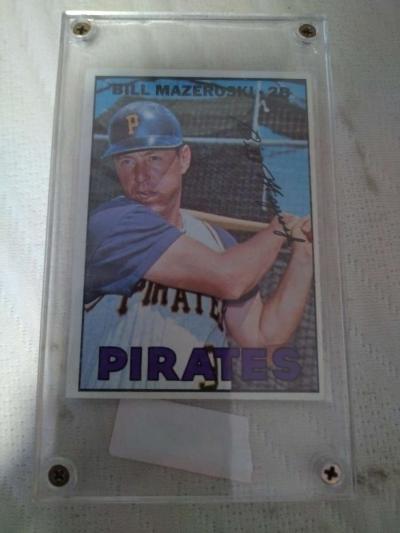 1967 Topps  Bill Mazeroski TRADING CARD - Thumbnail 2