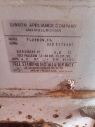 Gibson Upright Freezer - Thumbnail 4