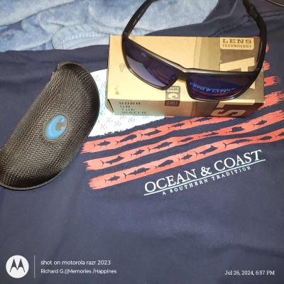 Costa Blue mirror tent Sunglasses 2024 New - Thumbnail 3
