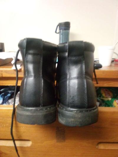 black steel toe winger boots - Thumbnail 3