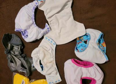 NEW 9 WASHABLE DIAPERS AND 30 PADS - Thumbnail 5