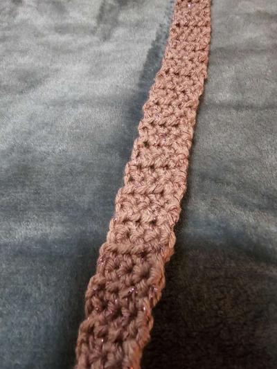 Pink Crocheted Crossbody bag - Thumbnail 2