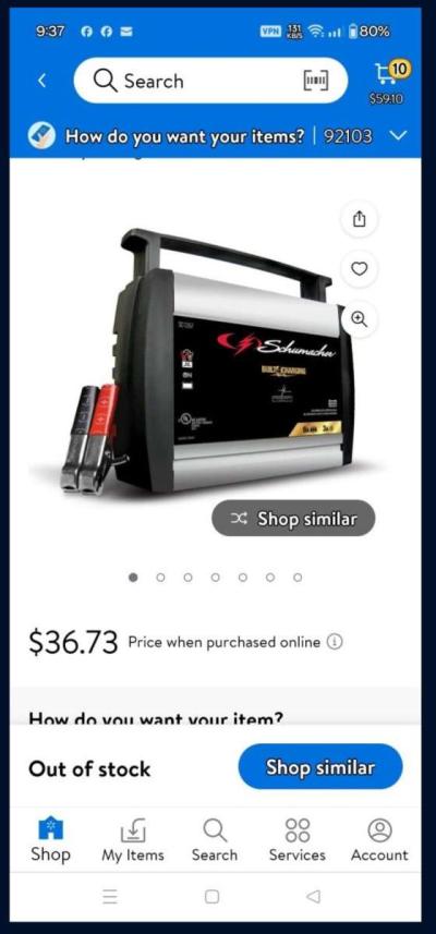 New Open Box Schumacher Battery Charger - Thumbnail 4