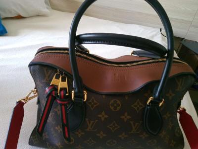 Loius Vuitton Monogram Tuileries BrownRed  in canvas - Thumbnail 3