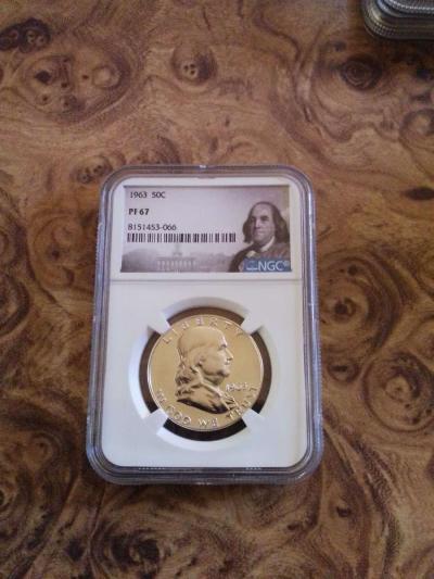 Three NGC Graded Franklin Silver Half Dollars - Thumbnail 5