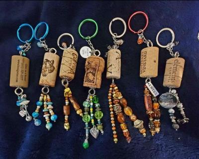 Cork keychains I made - Thumbnail 5