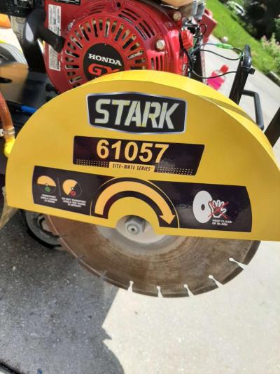 STARK USA 55 HP Concrete CutOff Walk Behind Saw Powered By H - Thumbnail 4