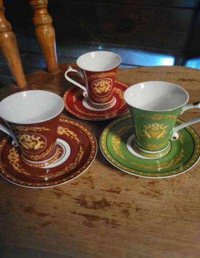 Bijoux Terner set of 3 tea cups with saucers - Thumbnail 4