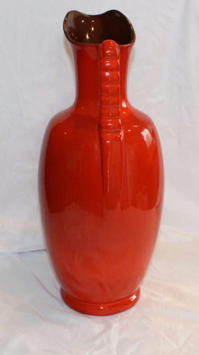Vintage 17in Frankhoma Red Pitcher 77A - Thumbnail 2