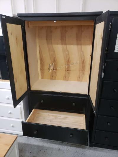 Black Wardrobe Closet - Thumbnail 2