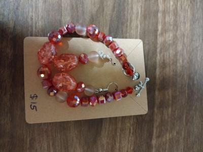 Beaded Bracelet and earrings - Thumbnail 3