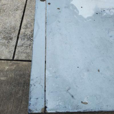 Metal Table With Straight Line Cut On One Side  315x315x29 - Thumbnail 3