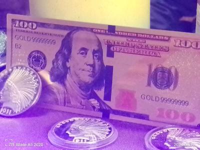 100 dollar bill gold leaf - Thumbnail 2