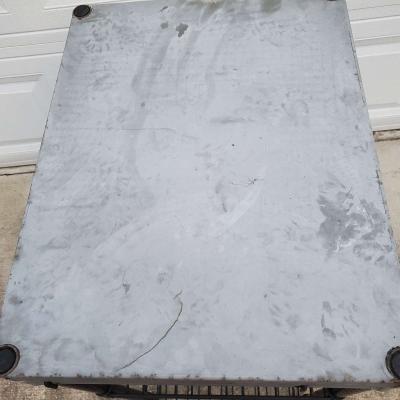 2 Shelf Rack With Stainless Steel Top And Pull Out Basket - Thumbnail 6