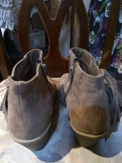 Womens Brown Suede Boots - Thumbnail 3