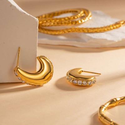 18K  gold fashion earrings - Thumbnail 4